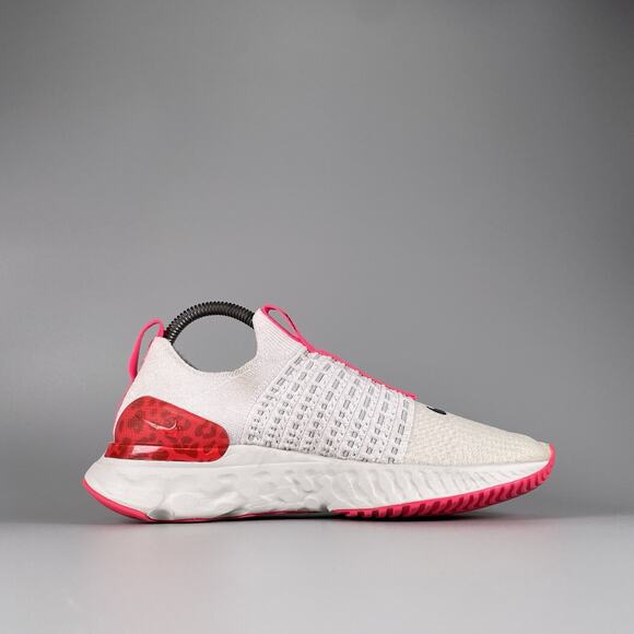 Nike React Phantom Run Flyknit 2 Women’s 8.5 White Pink Running Sneakers Shoes - Picture 5 of 10